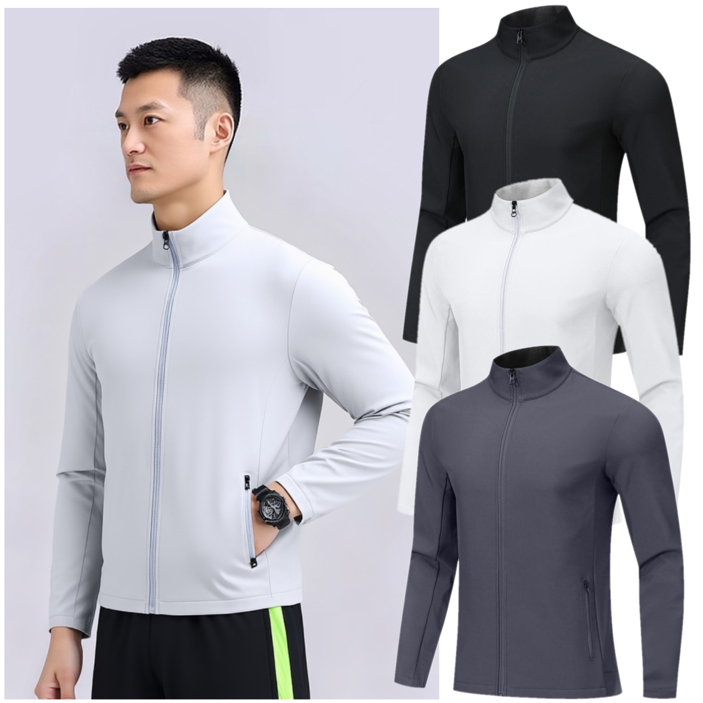 运动休闲软壳立领外套防风