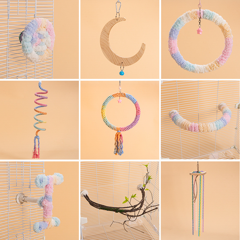 鹦鹉玩具爬梯秋千解闷自嗨玄凤虎皮牡丹云梯鸟笼专用配件用品大全