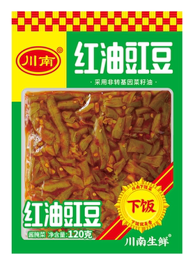 川南下饭菜123g豇豆下饭爽口三丝开味黄花榨菜咸菜不辣缸豆酸豆角