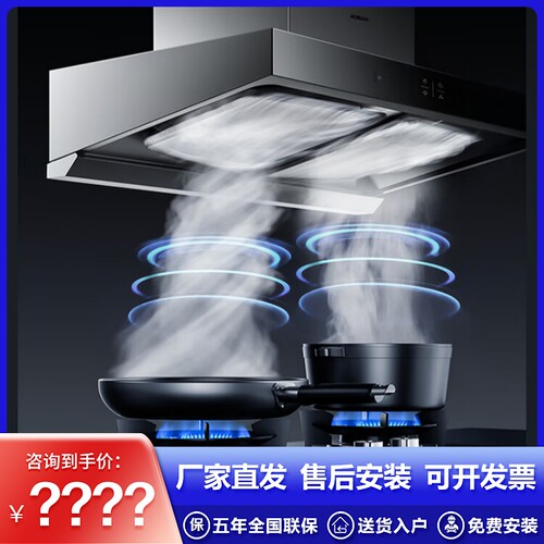 老板22风量大吸力欧式油烟机