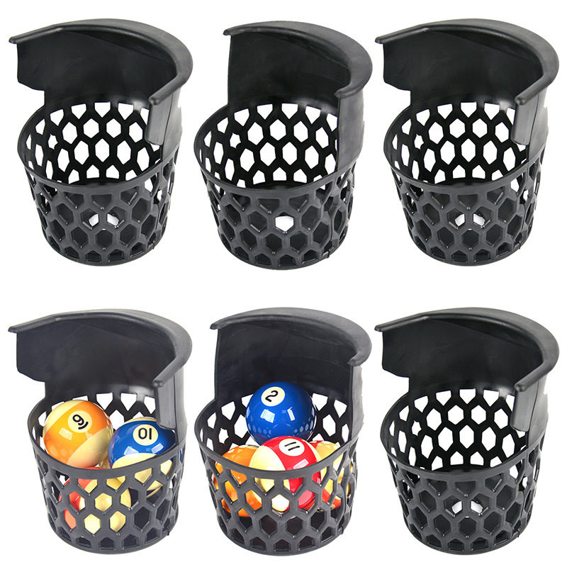 台球塑胶落球袋口袋6个一套台球桌配件落袋式桌球台球用品球袋口