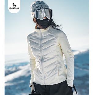 John snow滑雪保暖层轻薄鹅绒羽绒服冬天滑雪中间层女保暖鹅绒服