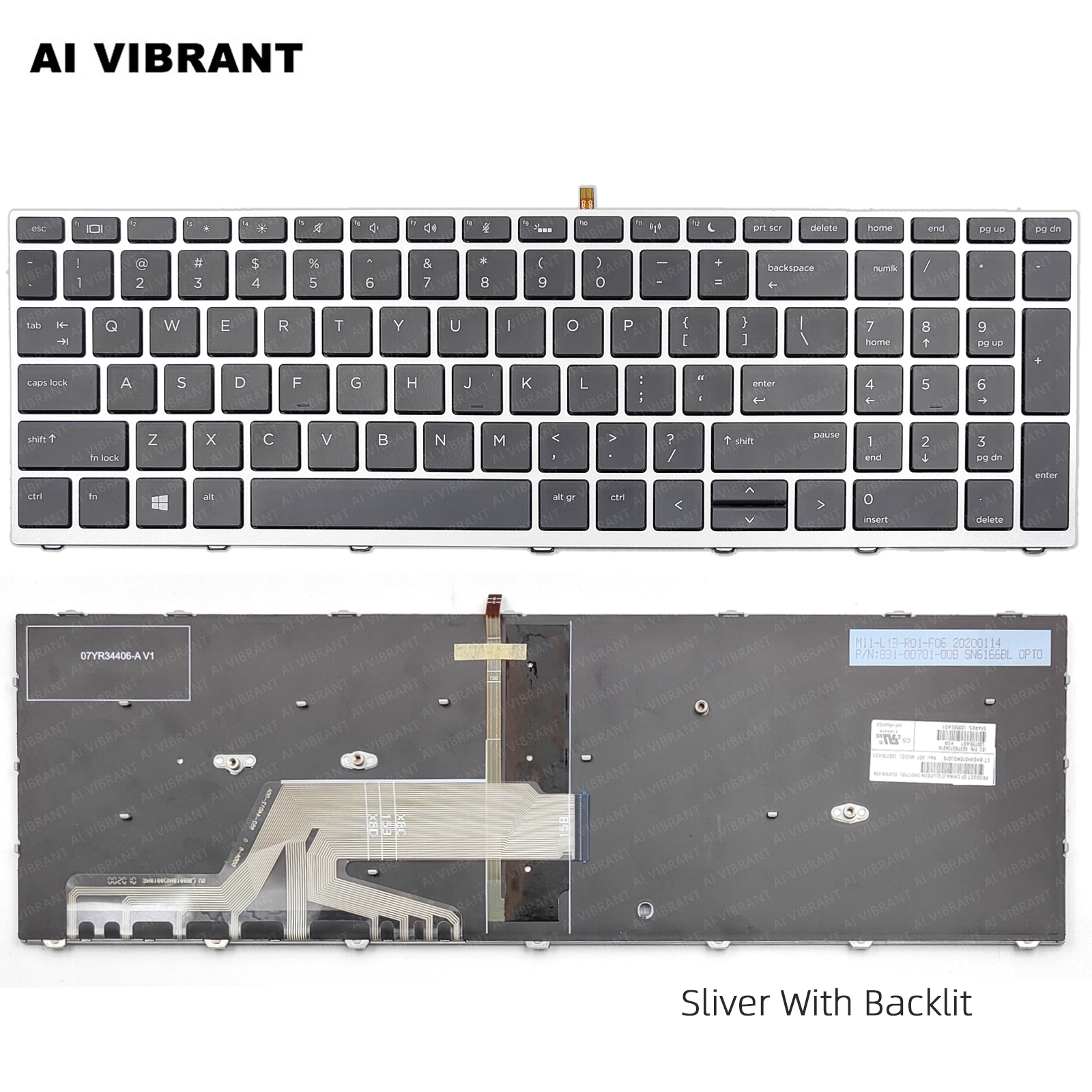 适用于惠普HP Probook 450 G5 455 G5 470 G5 650 G4 650 G5 键盘