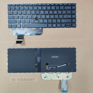 适用于惠普HP ELITEBOOK 745 840 845 G7 G8 zbook 14 G7 G8 键盘