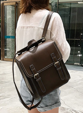 英伦学院风书包女韩版高中森系