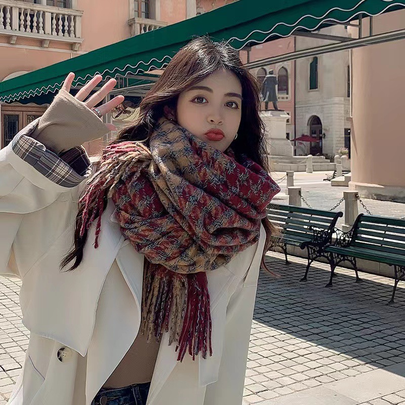 2024新款韩版加厚保暖仿羊绒围脖