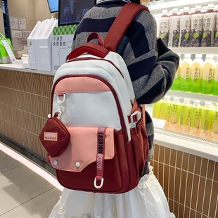 书包女中学生少女双肩包初高中生大容量背包四五六年级书包防泼水
