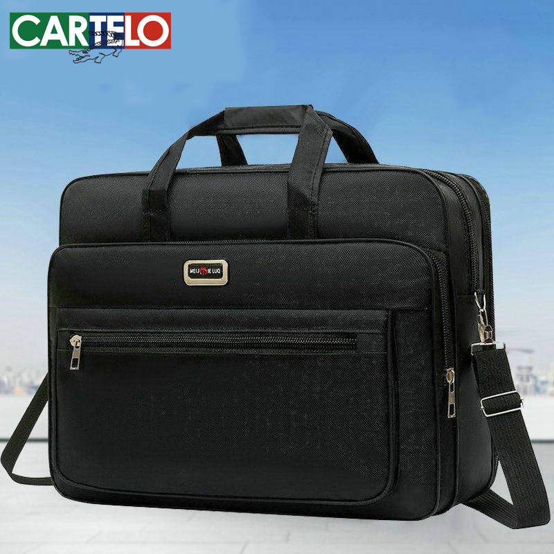 男士单肩包超大容量牛津布韩版耐磨商务公文包运动斜挎手提旅行包