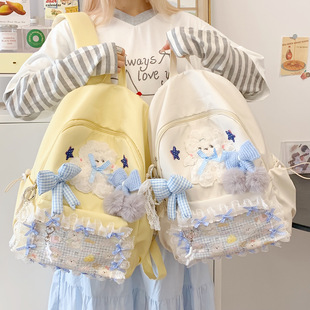 日系痛包双肩大容量小众ins学生上课背包轻便中学生初中女生书包