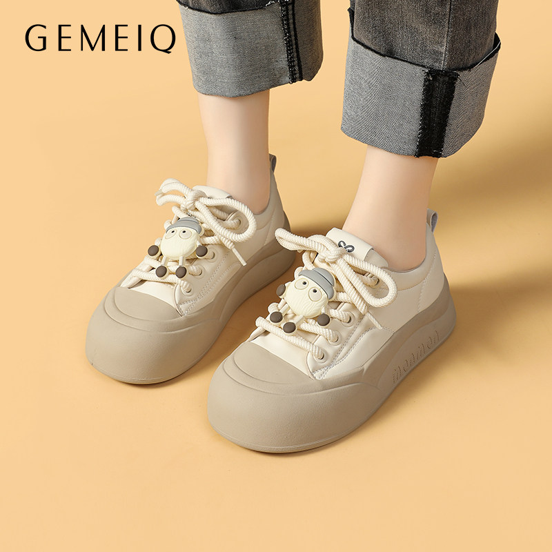 戈美其时尚棉鞋秋冬季厚底增高女鞋南方保暖加厚运动休闲鞋学生鞋