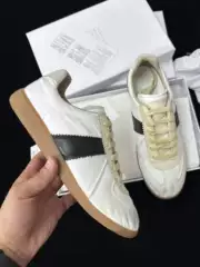 2026 fashion show retro vintage vintage German training shoes canvas patchwork casual shoes anti slip comfortable sports shoes large men's shoes