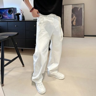 美式 今年流行特惠秋季 弯刀阔腿牛仔裤 高品质休闲百搭时尚 显瘦 新款