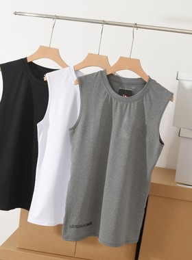 秋冬男士打底背心衬衫打底马甲显瘦无袖健身服户外跑步BC310