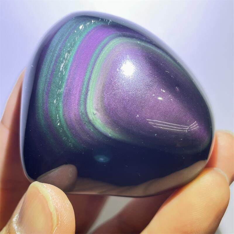 천연 크리스탈 컬러 눈 흑요석 컬러 흑요석 놀이 장식품 원시 돌 미네랄 크리스탈 교육 표본 홈 컬렉션