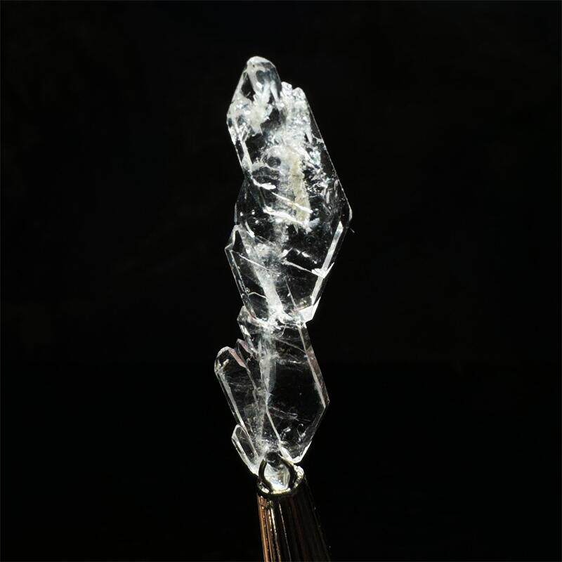 천연 파키스탄 더블 지적 스티치 크리스탈 DIY 펜던트 쥬얼리 원시 돌 미네랄 크리스탈 표본 장난감 장식품