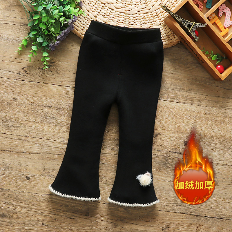 秋冬款女童修身喇叭裤一体加绒打底裤婴幼儿洋气外穿加厚保暖裤子,童装/婴儿装/亲子装,裤子,淘宝优惠券,粉丝福利购,淘宝优惠卷