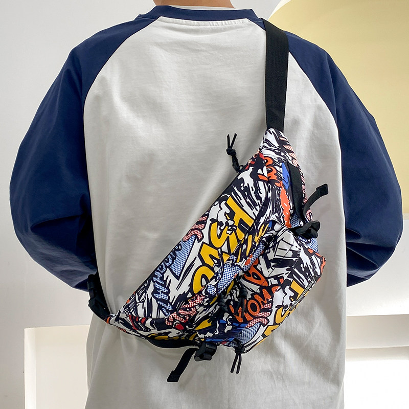 斜挎包男日系大容量工装风运动潮牌腰包新款百搭学生ins单肩胸包,箱包皮具/热销女包/男包,男士包袋,淘宝优惠券,粉丝福利购,淘宝优惠卷