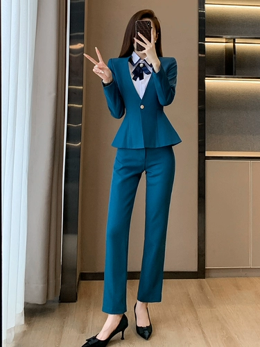 Рабочий модный жилет для отеля, комплект, униформа, облегающий крой