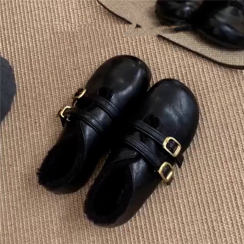 羊皮版！复古真皮加绒勃肯鞋女圆头平底毛毛鞋乐福鞋冬季保暖棉鞋,女鞋,勃肯鞋/软木鞋,淘宝优惠券,粉丝福利购,淘宝优惠卷