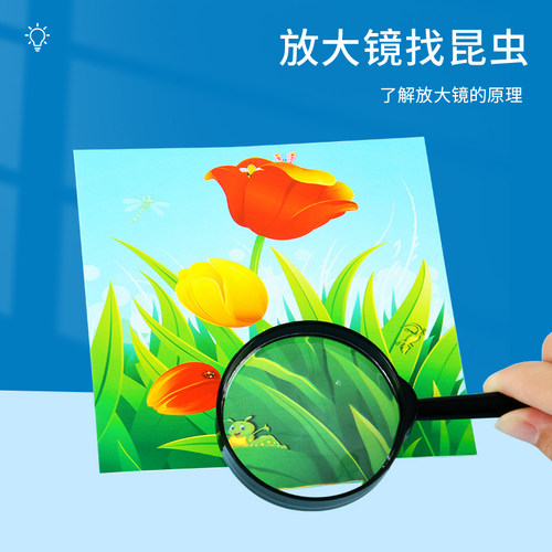科趣diy放大镜找昆虫科学实验