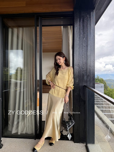 ZY GODDESS简约风镂空针织罩衫女宽松显瘦百搭上衣