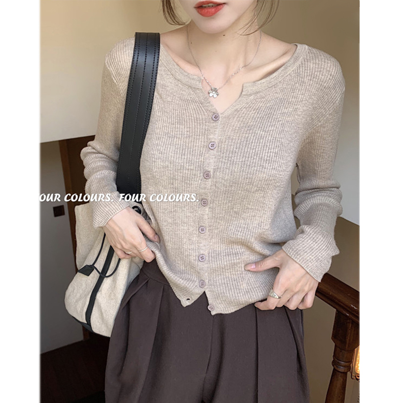 针织衫女开衫内搭打底衫毛衣外套