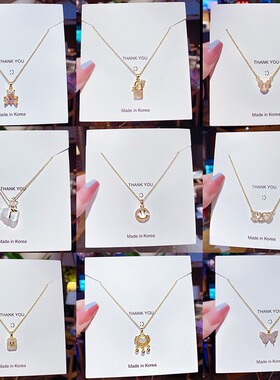 ins风项链钛钢不掉色女 简约时尚小众设计感饰品项链女百搭高级感