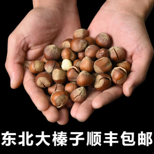 东北大榛子新鲜榛子带绿皮去水仁青皮大野铁岭生榛子坚果原味新货