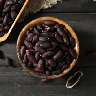 黑花生5斤富带壳生的硒黑紫花生新晒干黑花生