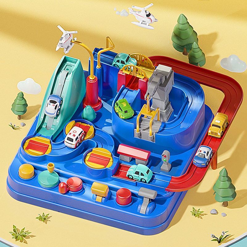 儿童汽车闯关大冒险玩具小火车轨道儿童女孩男孩3岁4宝宝益智103,玩具/童车/益智/积木/模型,电动/遥控轨道,淘宝优惠券,粉丝福利购,淘宝优惠卷