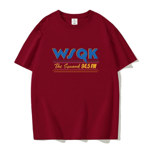 怪奇物语5周边同款WSQK电台短袖T恤2026男女宽松夏季内搭上衣潮牌