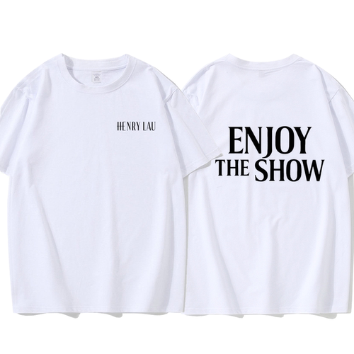 刘宪华HENRY演唱会同款短袖t恤EnjoyTheShow华丽宪场周边应援衣服