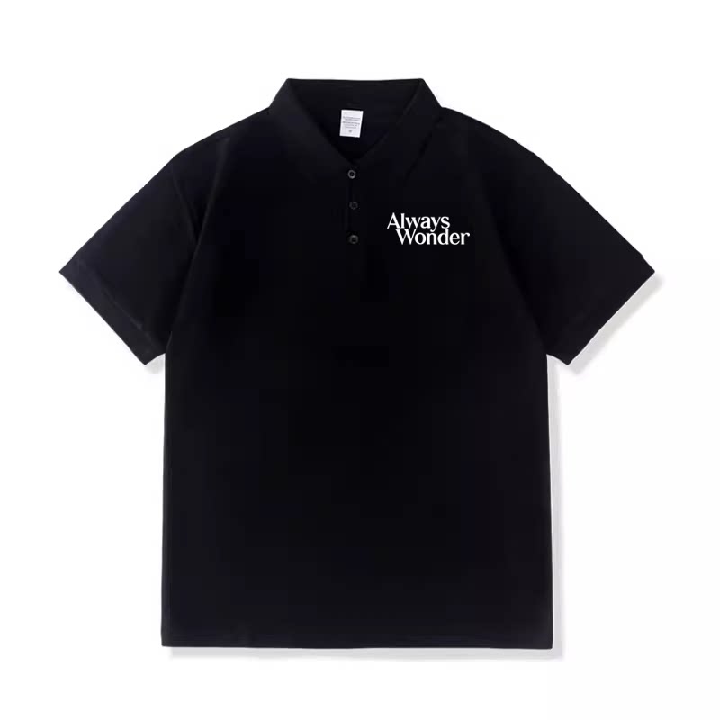 Lingorm邝玲玲同款POLO衫宽松短袖T恤女Always Wonder上2026衣服图片