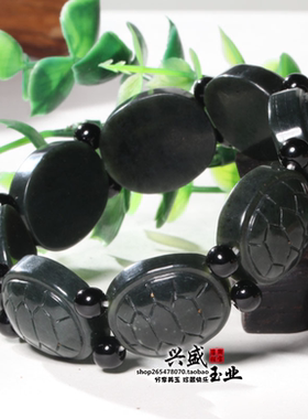 天然新疆和田玉青玉背男女款手串