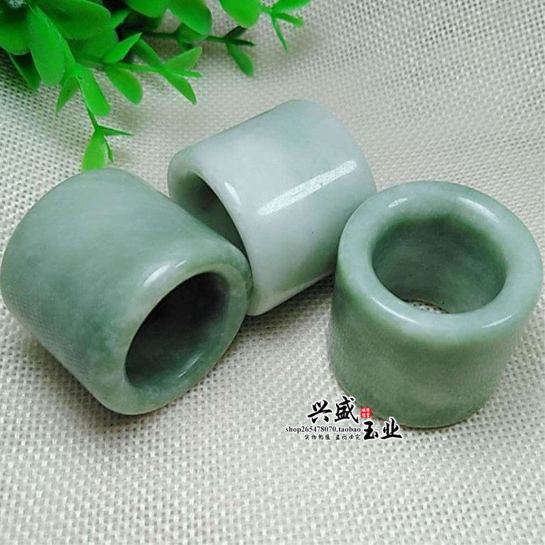 贵州翠飘花玉扳指男款玉扳指古风古装拍摄玉环戒环玉手饰玉指环