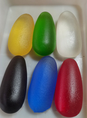 新疆五彩陨石原石手把件家居镇宅玻璃转运石沙漠奇石观赏石手玩件