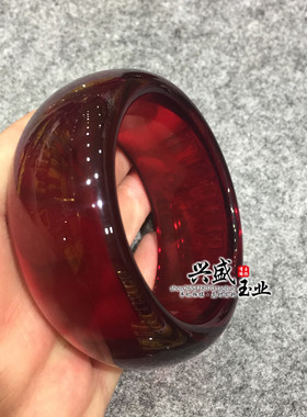 树脂蜜蜡血珀圆条本命年礼物手串