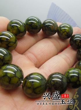 玛瑙龙纹单圈手串转运保平安佛珠