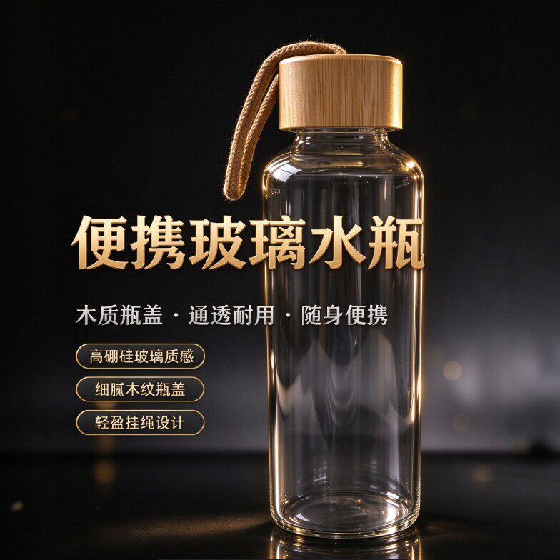 步慢堂高硼硅防爆耐高温玻璃杯