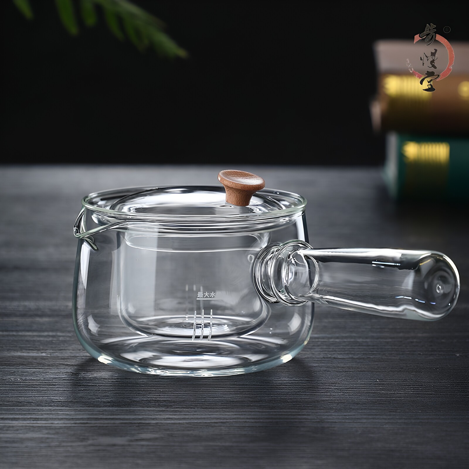 高硼硅玻璃侧把茶壶耐热煮茶