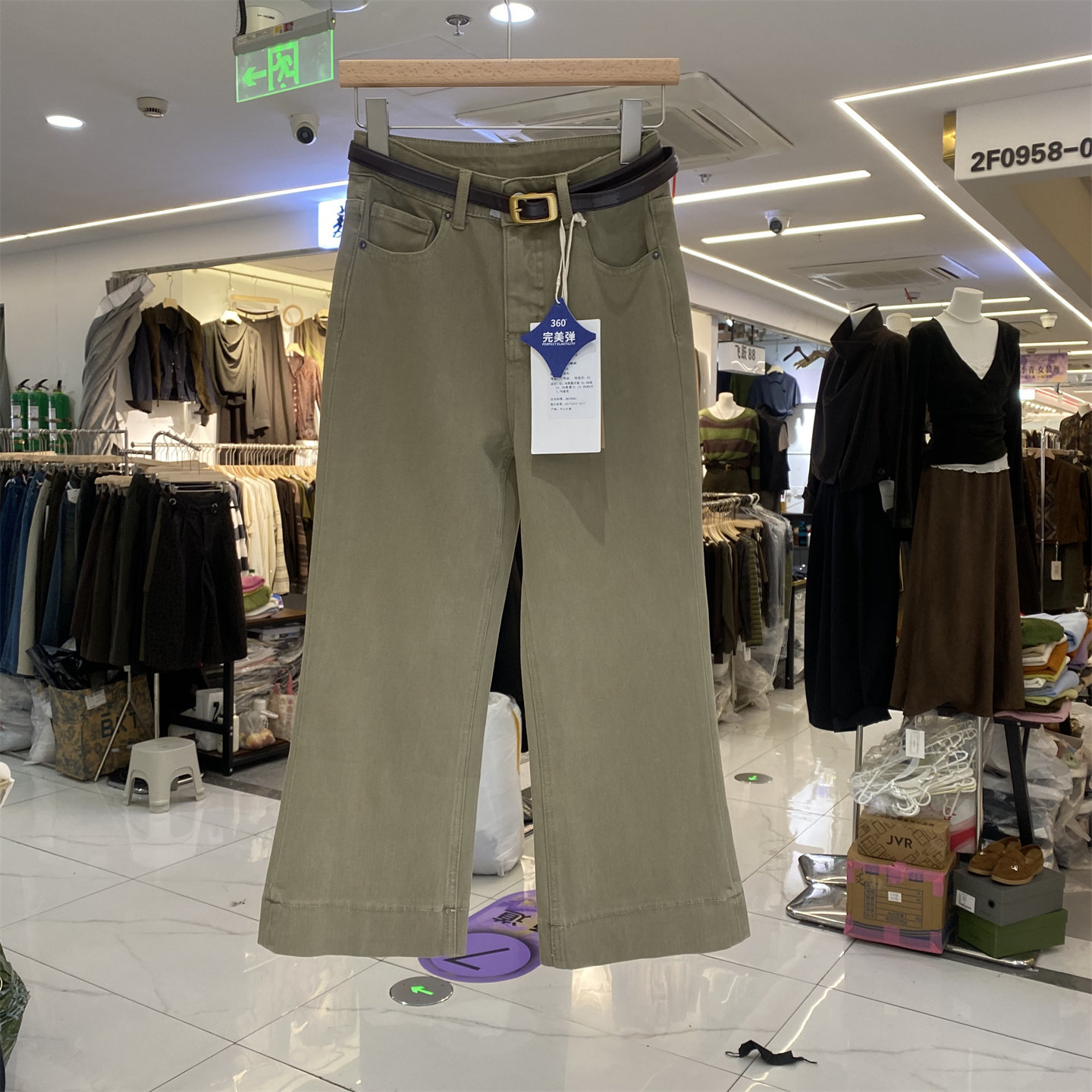 复古高腰直筒九分牛仔裤显瘦秋款