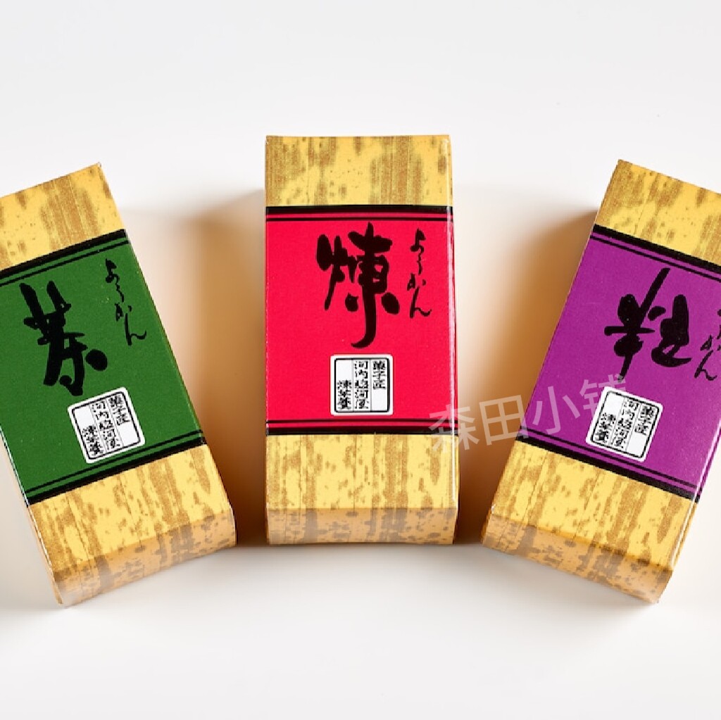 日本直邮河内骏河屋绿茶红豆绿豆沙红薯迷你羊羹美味面包美味零食