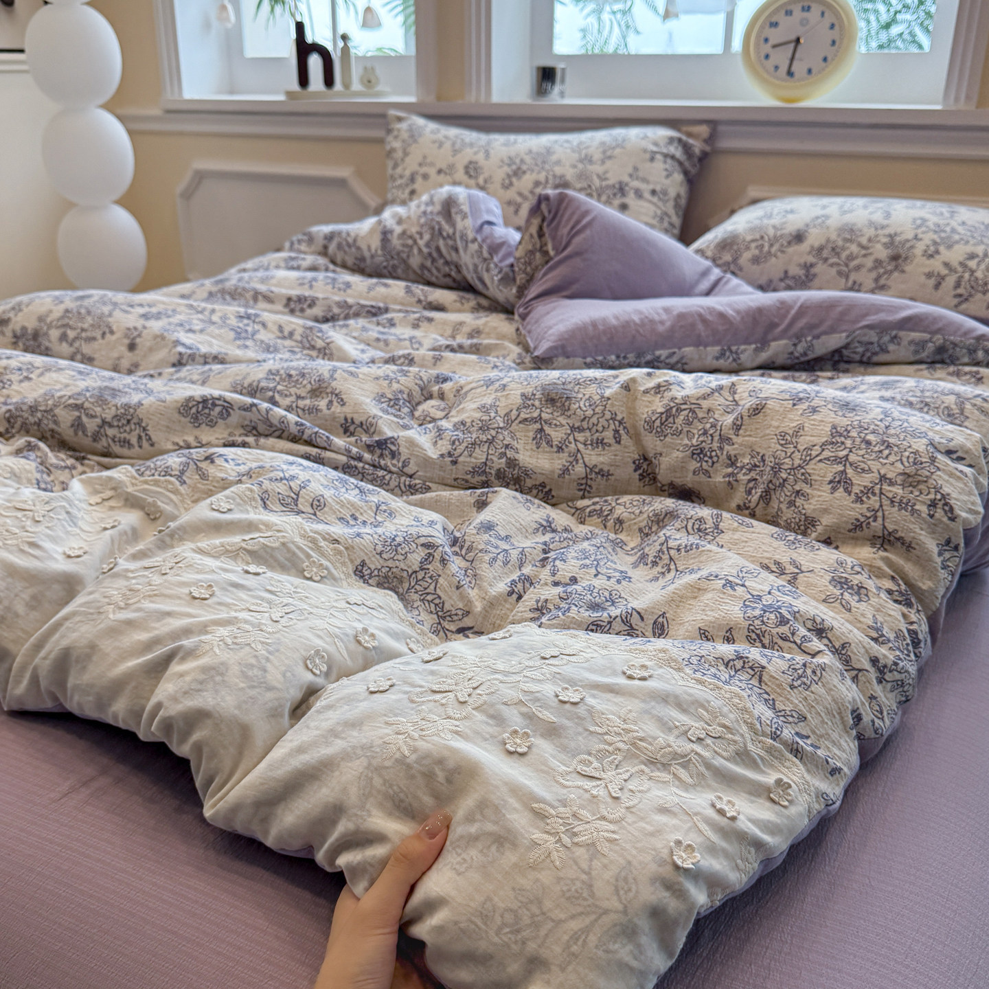 2025新款原麻全棉花边冬被子被芯加厚保暖小碎花田园公主风春秋被,床上用品,化纤被,淘宝优惠券,粉丝福利购,淘宝优惠卷