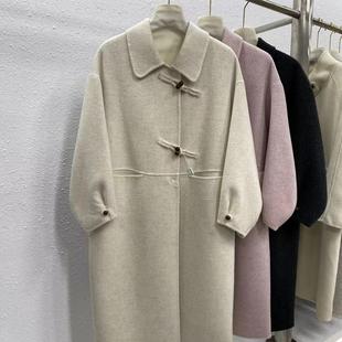 韩版 工厂直售羊毛大衣女2025年新款 高端不起球双面羊毛大衣长款