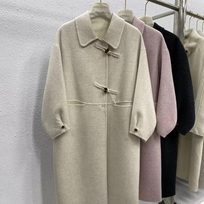 高级感娃娃领双面羊毛大衣