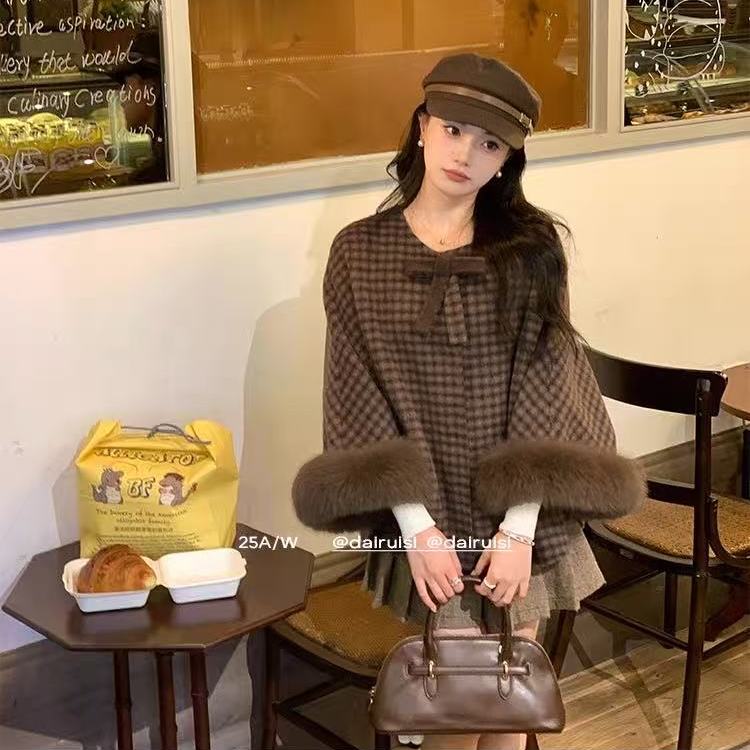 高端不起球双面羊绒大衣短款