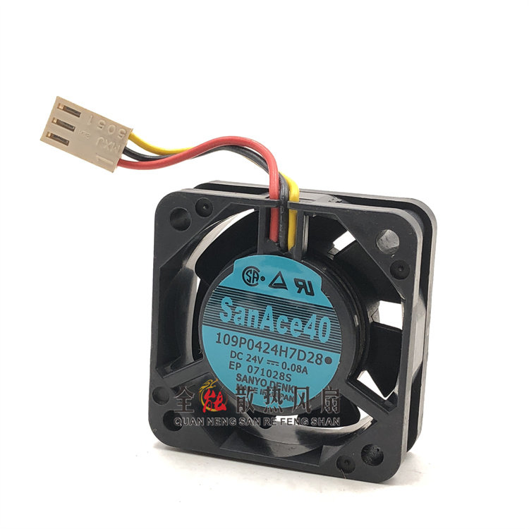 109P0424H7D28 24V 0.08A SANYO 서보 드라이버 FANUC 측면 패널 냉각 팬 FANUC