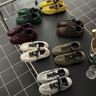 风莉雅2025年春季爆鞋女复古平底阿甘鞋软底运动鞋平底百搭