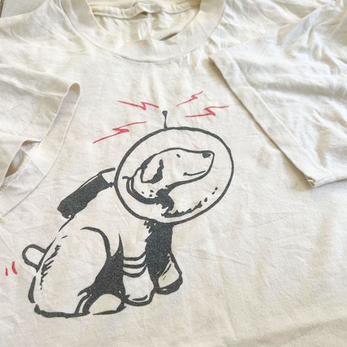 精选好物推荐！简约卡通手绘男女同款oversize设计感小众短袖T恤