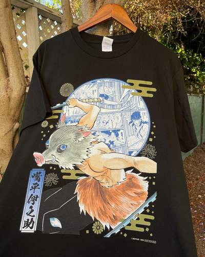 Demon Slayer鬼灭之刃vintage日漫 oversize T-shirt 短袖t恤